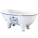 Aqua Eden BATUBDSW Le Savon 6 Double Slipper Clawfoot Tub Decorative Soap Dish