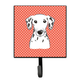 Caroline'S Treasures Bb1131Sh4 Red Checkered Dalmatian Leash Or Key Holder, Small, Multicolor