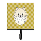 Caroline'S Treasures Bb1135Sh4 Tan Checkered Pomeranian Leash Or Key Holder, Small, Multicolor