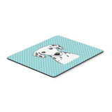 Caroline'S Treasures Checkerboard Blue Dalmatian Mouse Pad/Hot Pad/Trivet (Bb1148Mp)