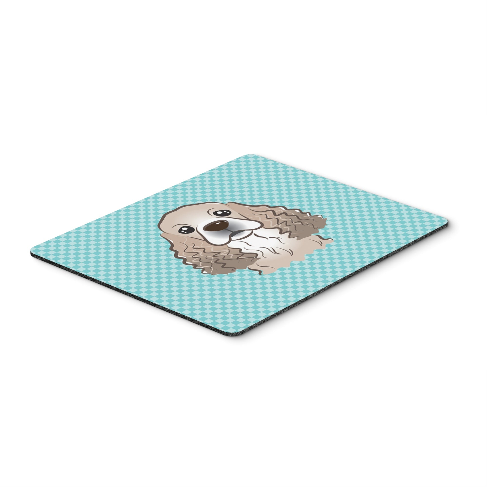 Caroline'S Treasures Checkerboard Blue Cocker Spaniel Mouse Pad/Hot Pad/Trivet (Bb1154Mp)