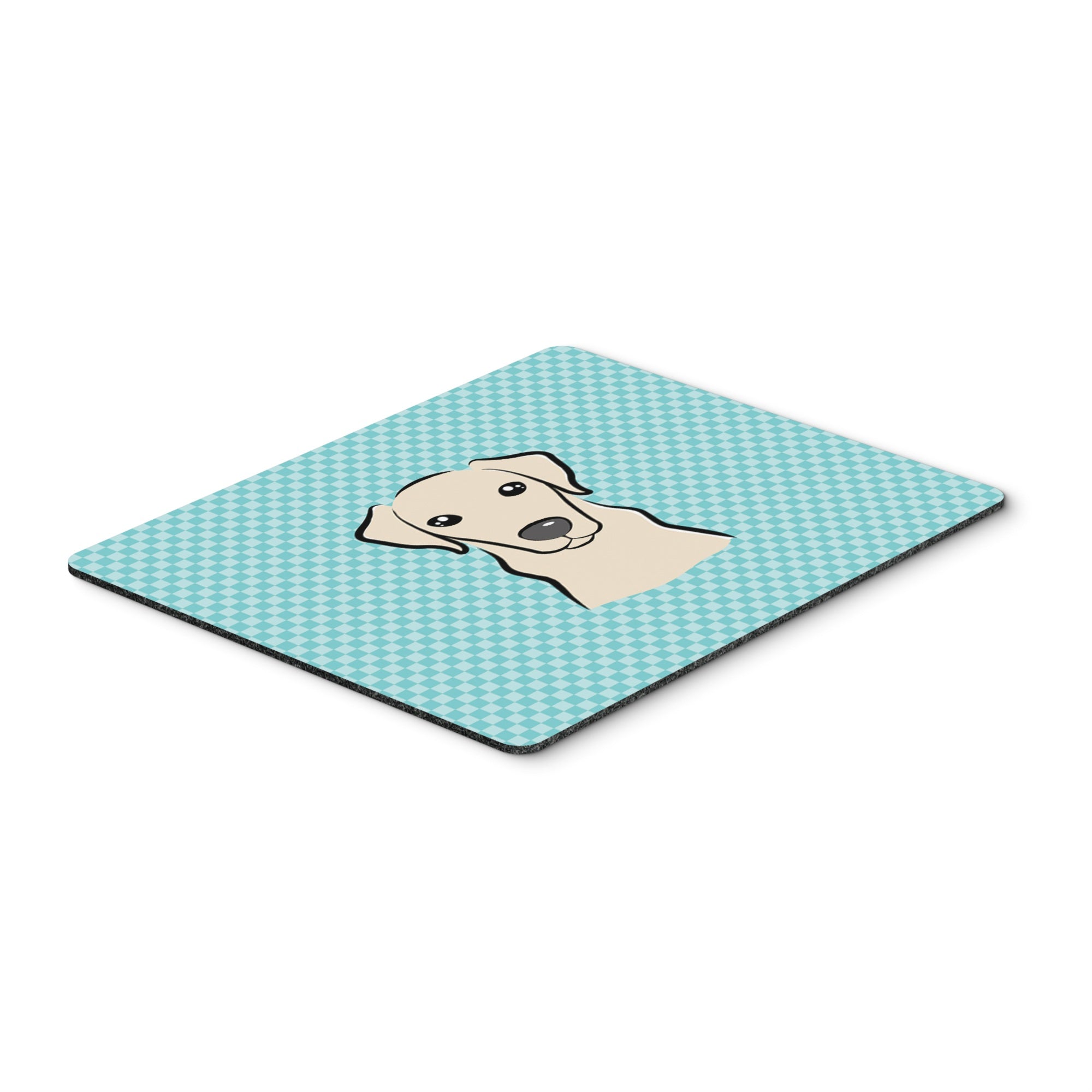 Caroline'S Treasures Checkerboard Blue Yellow Labrador Mouse Pad/Hot Pad/Trivet (Bb1160Mp)
