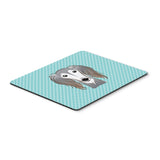 Caroline'S Treasures Checkerboard Blue Saluki Mouse Pad/Hot Pad/Trivet (Bb1167Mp)