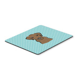 Caroline'S Treasures Checkerboard Blue Chocolate Labrador Mouse Pad/Hot Pad/Trivet (Bb1172Mp)