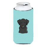 Checkerboard Blue Black Labrador Tall Boy Beverage Insulator Hugger Bb1173Tbc