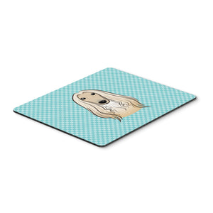 Caroline'S Treasures Checkerboard Blue Afghan Hound Mouse Pad/Hot Pad/Trivet (Bb1182Mp)