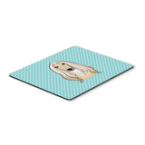 Caroline'S Treasures Checkerboard Blue Afghan Hound Mouse Pad/Hot Pad/Trivet (Bb1182Mp)