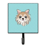 Caroline'S Treasures Bb1189Sh4 Checkerboard Blue Chihuahua Leash Or Key Holder, Small, Multicolor