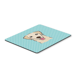 Caroline'S Treasures Checkerboard Blue Golden Retriever Mouse Pad/Hot Pad/Trivet (Bb1190Mp)