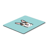 Caroline'S Treasures Checkerboard Blue Corgi Mouse Pad/Hot Pad/Trivet (Bb1193Mp)
