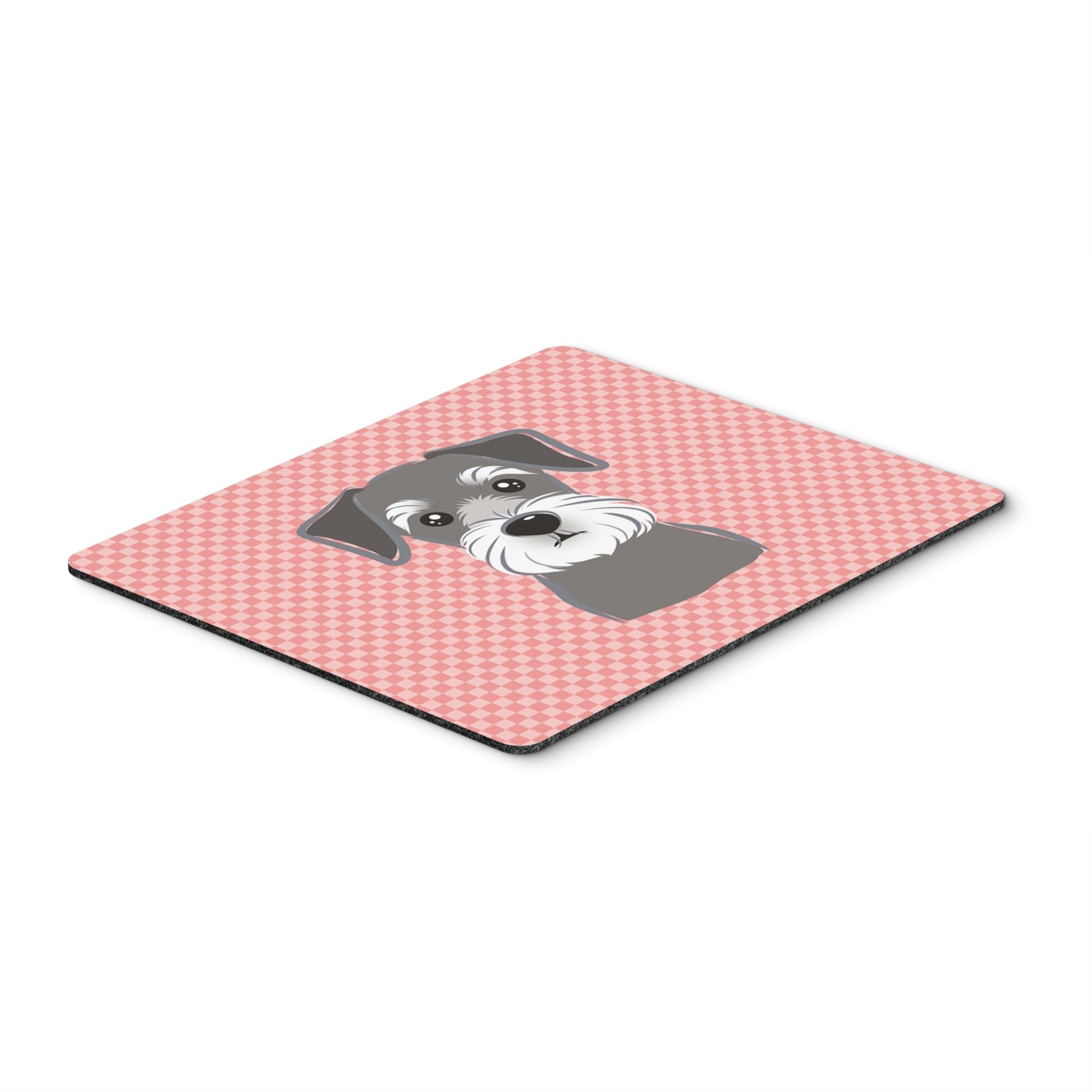 Caroline'S Treasures Checkerboard Pink Schnauzer Mouse Pad/Hot Pad/Trivet (Bb1206Mp)