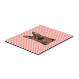 Caroline'S Treasures Checkerboard Pink German Shepherd Mouse Pad/Hot Pad/Trivet (Bb1211Mp)