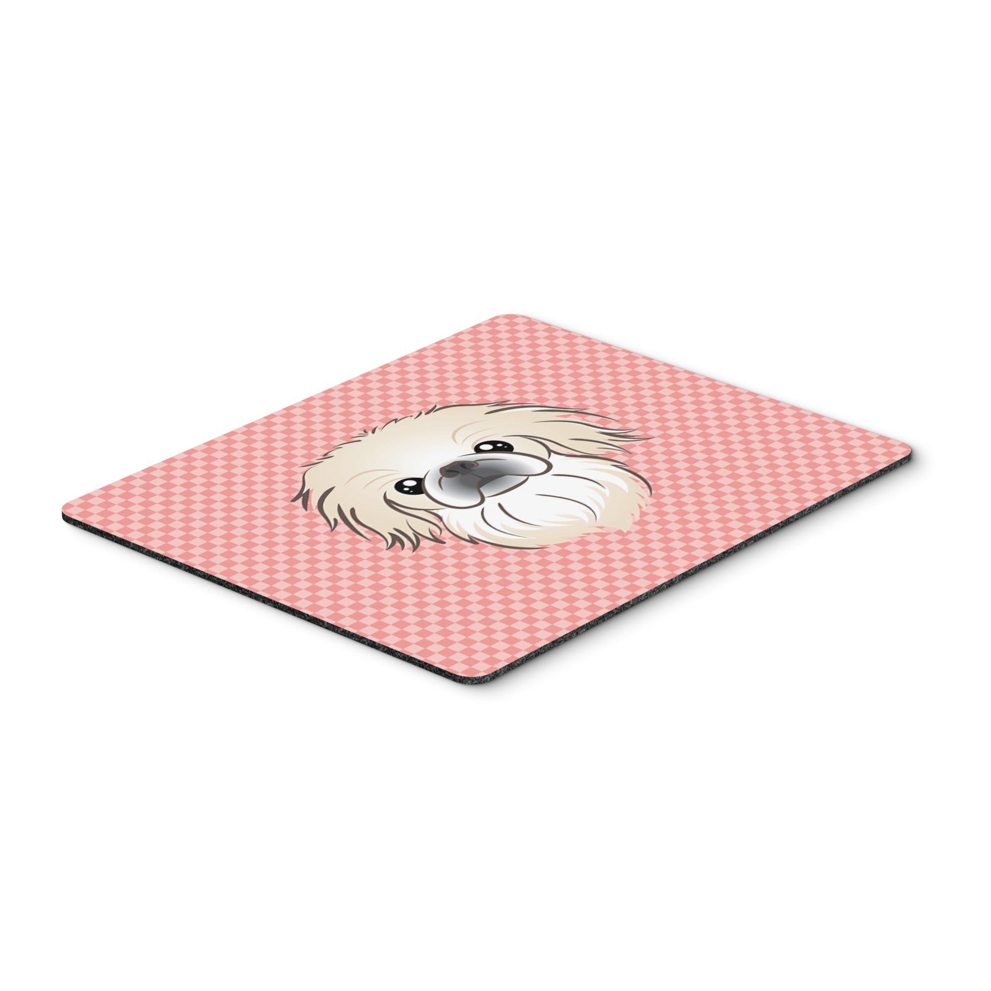 Caroline'S Treasures Checkerboard Pink Pekingese Mouse Pad/Hot Pad/Trivet (Bb1221Mp)