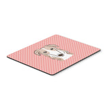 Caroline'S Treasures Checkerboard Pink Borzoi Mouse Pad/Hot Pad/Trivet (Bb1228Mp)
