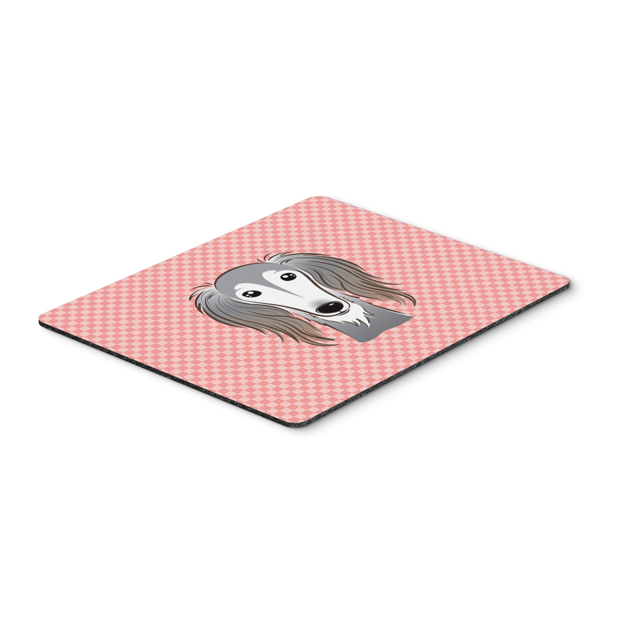 Caroline'S Treasures Checkerboard Pink Saluki Mouse Pad/Hot Pad/Trivet (Bb1229Mp)