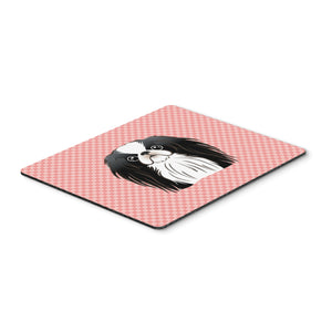 Caroline'S Treasures Checkerboard Pink Japanese Chin Mouse Pad/Hot Pad/Trivet (Bb1230Mp)
