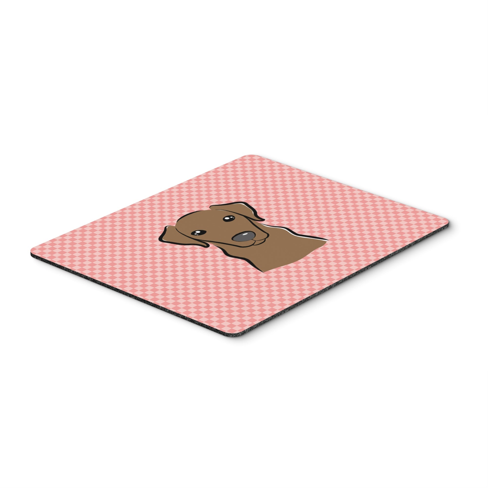 Caroline'S Treasures Checkerboard Pink Chocolate Labrador Mouse Pad/Hot Pad/Trivet (Bb1234Mp)