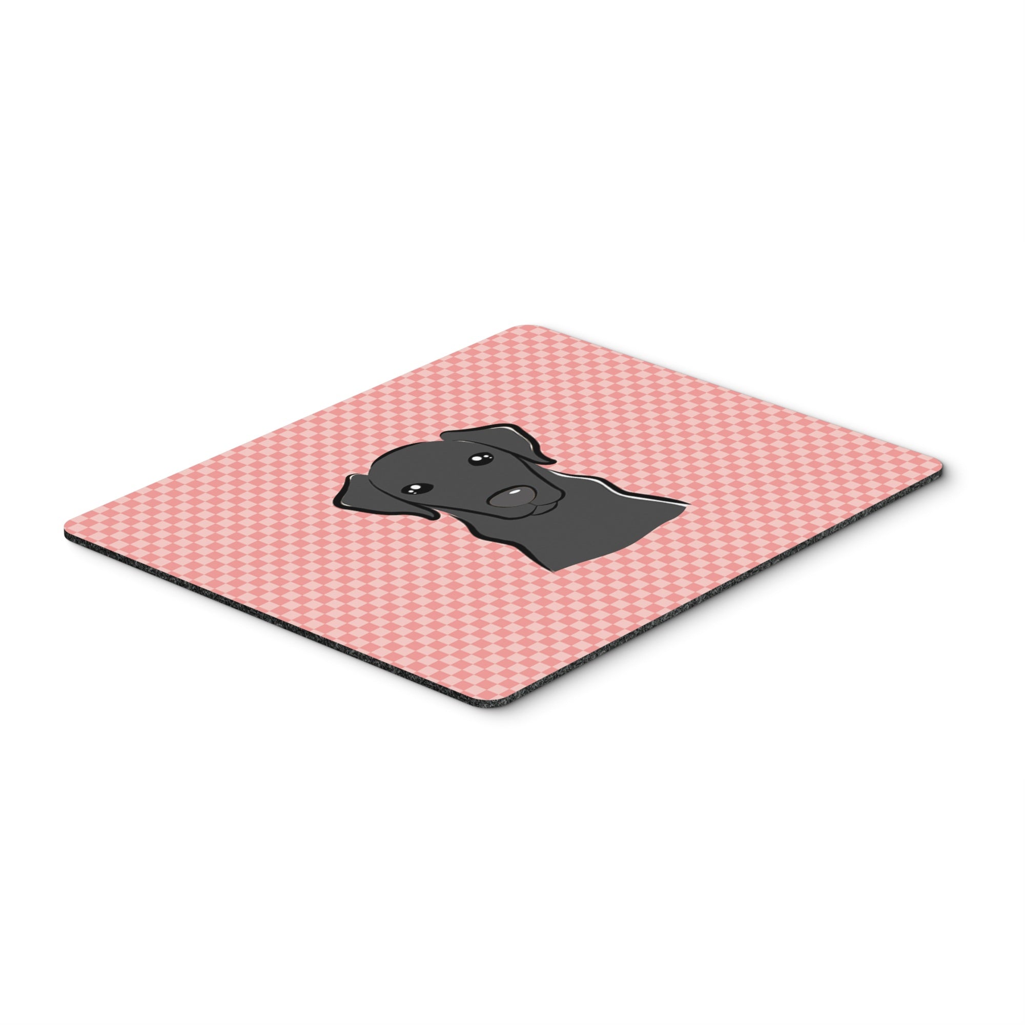 Caroline'S Treasures Checkerboard Pink Black Labrador Mouse Pad/Hot Pad/Trivet (Bb1235Mp)