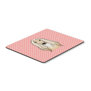 Caroline'S Treasures Checkerboard Pink Afghan Hound Mouse Pad/Hot Pad/Trivet (Bb1244Mp)