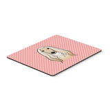 Caroline'S Treasures Checkerboard Pink Afghan Hound Mouse Pad/Hot Pad/Trivet (Bb1244Mp)