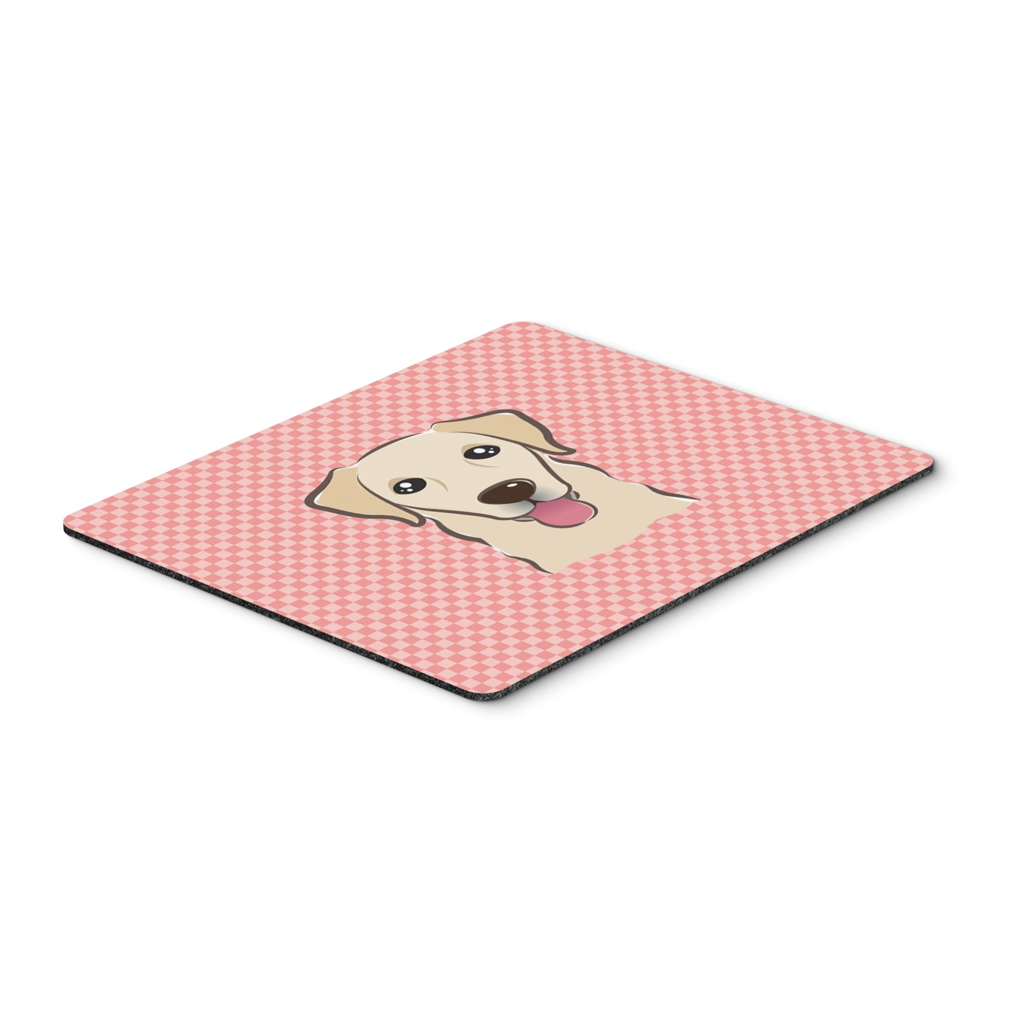 Caroline'S Treasures Checkerboard Pink Golden Retriever Mouse Pad/Hot Pad/Trivet (Bb1252Mp)
