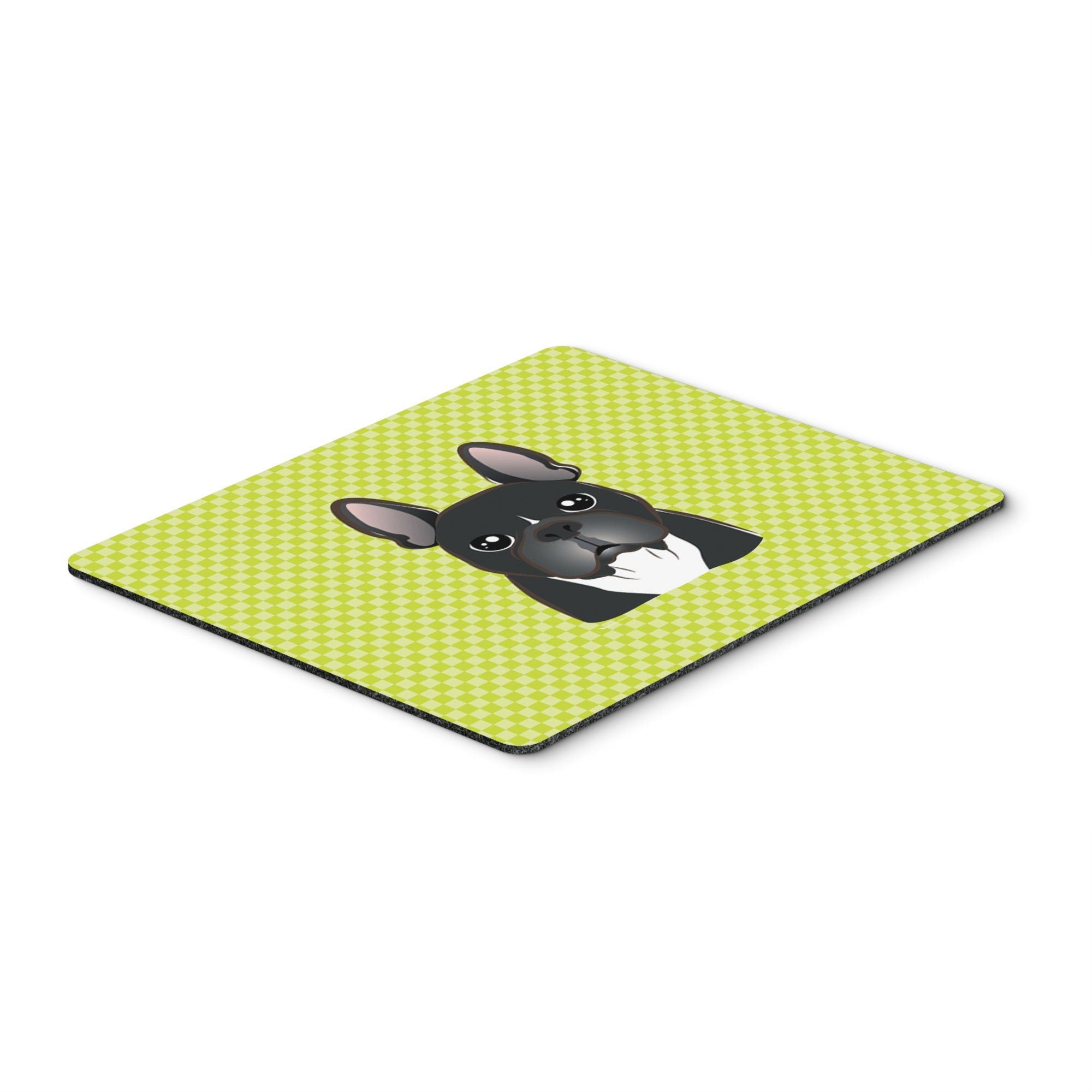 Caroline'S Treasures Checkerboard Lime Green French Bulldog Mouse Pad/Hot Pad/Trivet (Bb1289Mp)