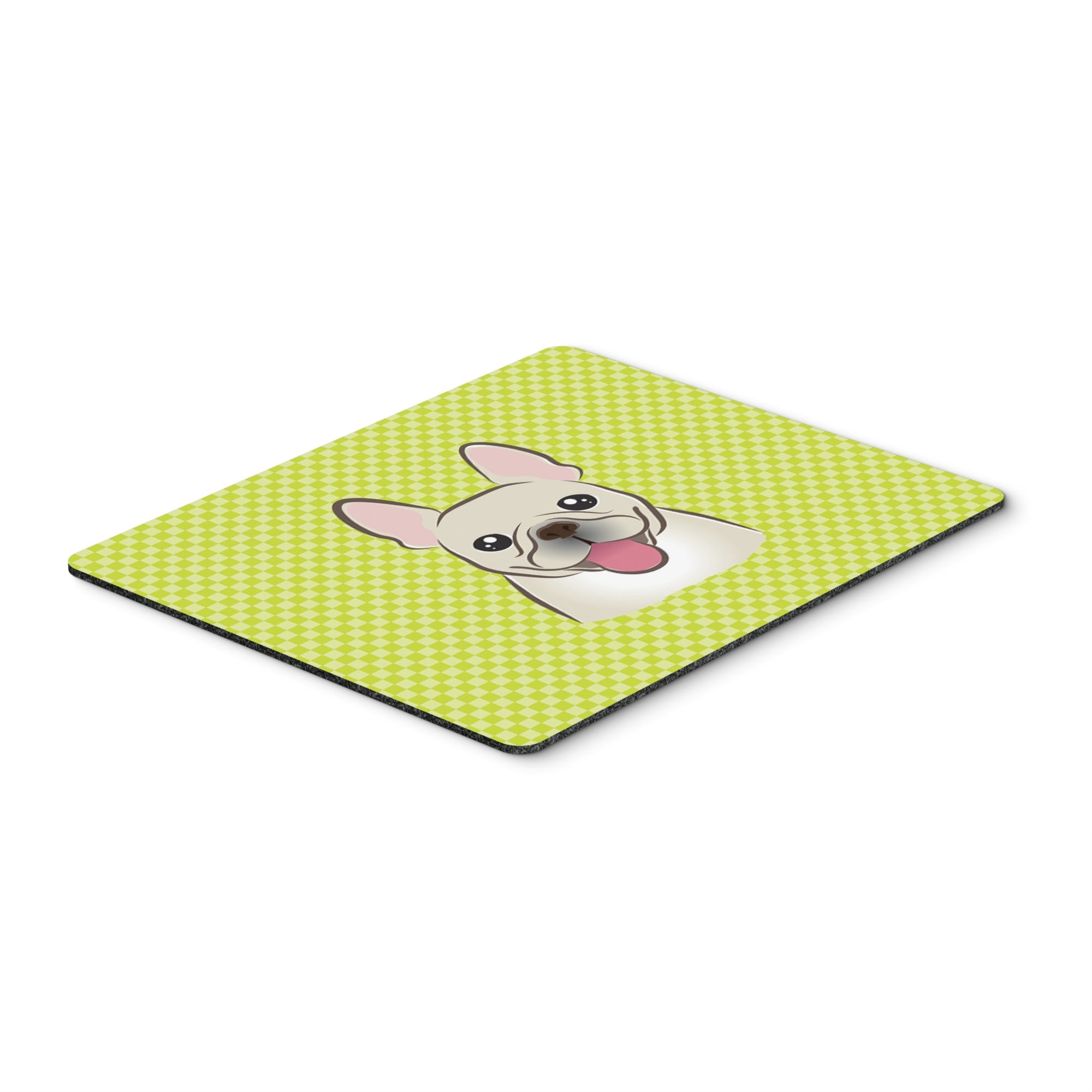 Caroline'S Treasures Checkerboard Lime Green French Bulldog Mouse Pad/Hot Pad/Trivet (Bb1300Mp)