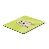 Caroline'S Treasures Checkerboard Lime Green Afghan Hound Mouse Pad/Hot Pad/Trivet (Bb1306Mp)