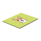 Caroline'S Treasures Checkerboard Lime Green Corgi Mouse Pad/Hot Pad/Trivet (Bb1316Mp)