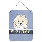 Caroline'S Treasures Bb1393Ds1216 Pomeranian Welcome Wall Or Door Hanging Prints, 16 X 12, Multicolor
