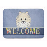 Caroline'S Treasures Pomeranian Welcome Floor Mat, 19 X 27, Multicolor