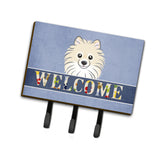 Caroline'S Treasures Bb1393Th68 Pomeranian Welcome Leash Or Key Holder, Large, Multicolor
