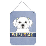 Caroline'S Treasures Bb1394Ds1216 Maltese Welcome Wall Or Door Hanging Prints, 16 X 12, Multicolor