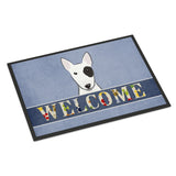 Caroline'S Treasures Bb1395Jmat Bull Terrier Welcome Indoor Or Outdoor Mat, 24 X 36, Multicolor