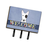 Caroline'S Treasures Bb1395Th68 Bull Terrier Welcome Leash Or Key Holder, Large, Multicolor
