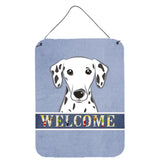 Caroline'S Treasures Bb1396Ds1216 Dalmatian Welcome Wall Or Door Hanging Prints, 16 X 12, Multicolor