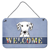 Caroline'S Treasures Bb1396Ds812 Dalmatian Welcome Wall Or Door Hanging Prints, 8 X 12, Multicolor