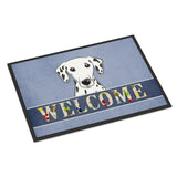 Caroline'S Treasures Bb1396Jmat Dalmatian Welcome Indoor Or Outdoor Mat, 24 X 36, Multicolor
