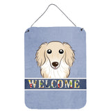 Caroline'S Treasures Bb1398Ds1216 Longhair Crme Dachshund Welcome Wall Or Door Hanging Prints, 16 X 12, Multicolor