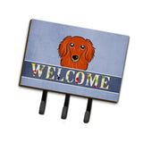 Caroline'S Treasures Bb1400Th68 Longhair Red Dachshund Welcome Leash Or Key Holder, Large, Multicolor