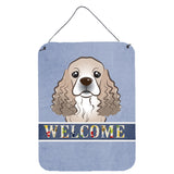 Caroline'S Treasures Bb1402Ds1216 Cocker Spaniel Welcome Wall Or Door Hanging Prints, 16 X 12, Multicolor