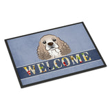 Caroline'S Treasures Bb1402Jmat Cocker Spaniel Welcome Indoor Or Outdoor Mat, 24 X 36, Multicolor