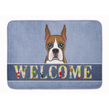 Caroline'S Treasures Boxer Welcome Floor Mat, 19 X 27, Multicolor