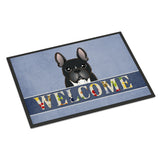 Caroline'S Treasures Bb1413Mat French Bulldog Welcome Indoor Or Outdoor Mat, 18 X 27, Multicolor