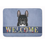 Caroline'S Treasures French Bulldog Welcome Floor Mat, 19 X 27, Multicolor