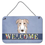 Caroline'S Treasures Bb1414Ds812 Borzoi Welcome Wall Or Door Hanging Prints, 8 X 12, Multicolor