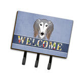Caroline'S Treasures Bb1415Th68 Saluki Welcome Leash Or Key Holder, Large, Multicolor