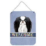Caroline'S Treasures Bb1416Ds1216 Japanese Chin Welcome Wall Or Door Hanging Prints, 16 X 12, Multicolor