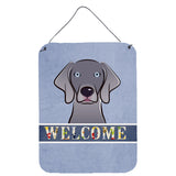 Caroline'S Treasures Bb1417Ds1216 Weimaraner Welcome Wall Or Door Hanging Prints, 16 X 12, Multicolor
