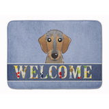 Caroline'S Treasures Wirehaired Dachshund Welcome Floor Mat, 19 X 27, Multicolor